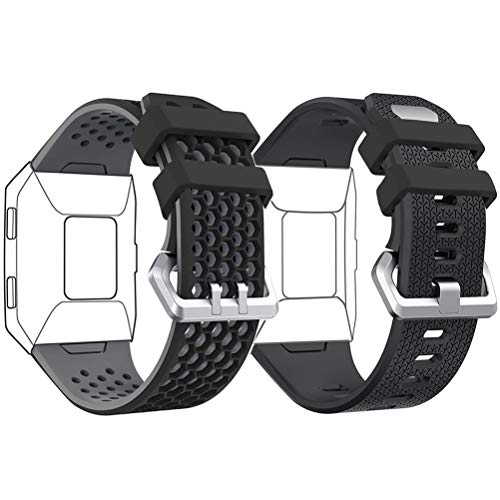 DD para Fitbit Ionic Correas, Ajustable Silicona Suave Deportiva Banda Repuesto Accesorio para Fitbit Ionic Reloj