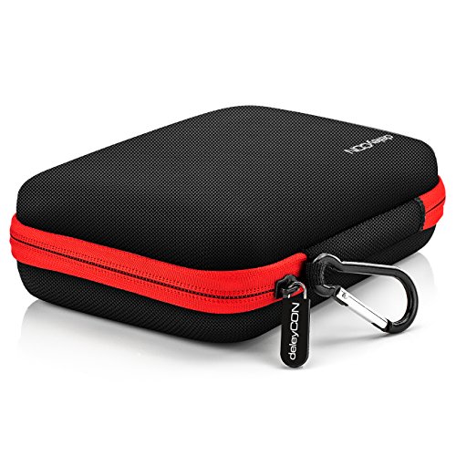 deleyCON Navi Case Funda para Dispositivos de Navegación de hasta 6 &" 6,2" Pulgadas (17x12x4,5cm) - Sólida - Un Compartimiento Interior - Rojo