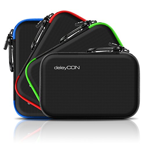 deleyCON Navi Case Funda para Dispositivos de Navegación de hasta 6 &" 6,2" Pulgadas (17x12x4,5cm) - Sólida - Un Compartimiento Interior - Rojo