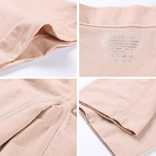 DELIMIRA Pantalones Moldeadores Braguitas Reductoras Adelgazantes Tallas Grandes para Mujer Beige 40