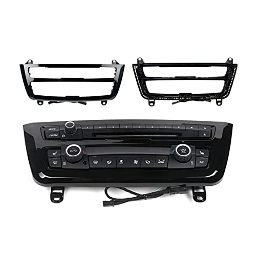 DELIO JIALONGKEJI Radio Trim LED Dashboard Center Console C.A. Luz del Panel con la atmósfera de Color Azul y Naranja en Forma para BMW 3 Y 4 Serie F30 LCI (Emitting Color : Carbon Fiber Black)