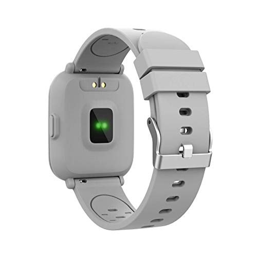 Denver Reloj Inteligente SW-161GREY Bluetooth. Monitor Actividad Deportiva. Sensor de frecuencia cardíaca. Impermeable. Muestra notificaciones Desde el móvil. Compatible iOS y Android. Gris