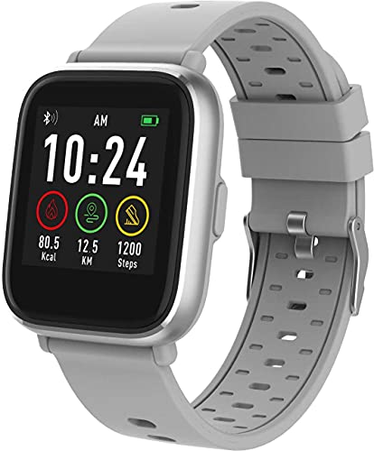 Denver SW-161 Reloj Inteligente Bluetooth Impermeable – Frecuencia Cardíaca, Monitor de Sueño, Obturador remoto de Cámara – Multi Sports Activity Tracker – iOS y Android