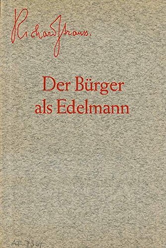 Der burger als edelmann