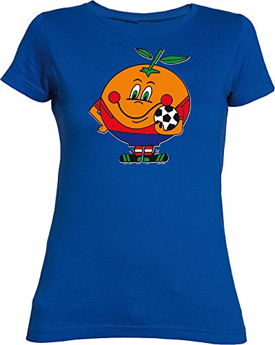 Desconocido Camiseta Naranjito Chica EGB ochenteras 80´s Retro (XL, Azulón)