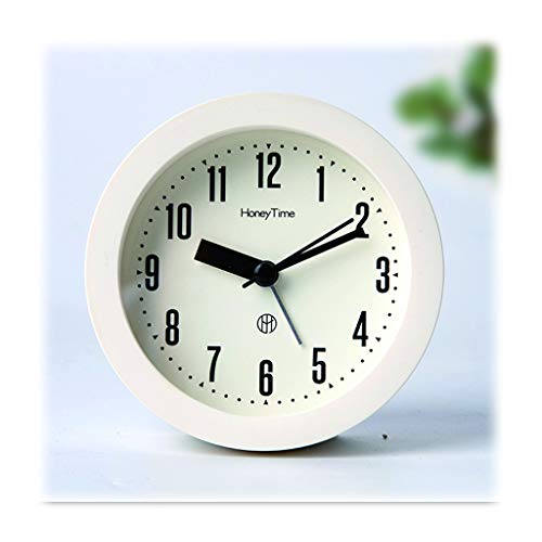 Despertador Alarma niños Reloj/Luminoso de la lámpara/Silencio sin tictac/Redondo/Blanca Simple/for Servicio de Mesa, de Noche/Alarma for el Dormitorio Reloj Despertador Digital