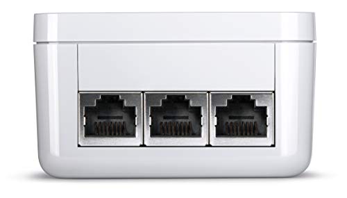 Devolo Magic 2 LAN – 2400 triple Starter Kit: Set adapt. Powerline LAN rápido para su red doméstica de alta velocidad, adecuado para la Home Office (2400 Mbit/s, 4 x conexiones GB LAN, G.hn), blanco