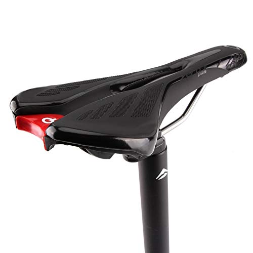 DHJZS Asiento en Bicicleta sillín de Carreras montaña del Camino MTB de la Bici Campo a través Tapiz de Asiento Bici de Ciclo de la Silla de Montar (Color : 1 Black Q)