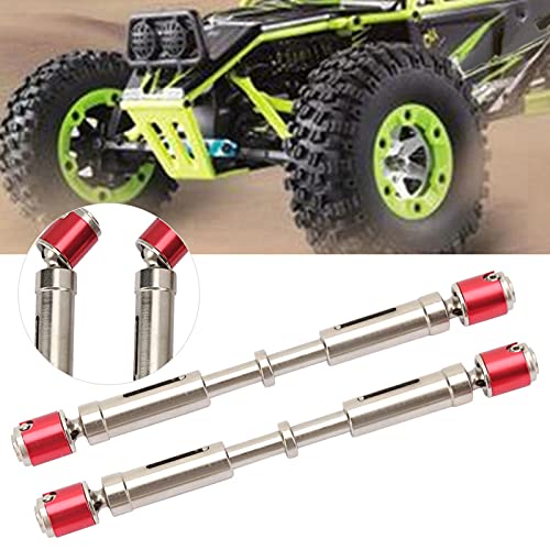 Dilwe 2 Pcs Ejes de Transmisión de Acero Inoxidable para Axial SCX10 RC Crawler Car Accesorio Partes