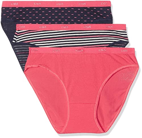 Dim Les Pockets Coton Slip X3 Braguita, Multicolor (Estampado 5MM), 40 (Tamaño del Fabricante: 40/42) (Pack de 3) para Mujer