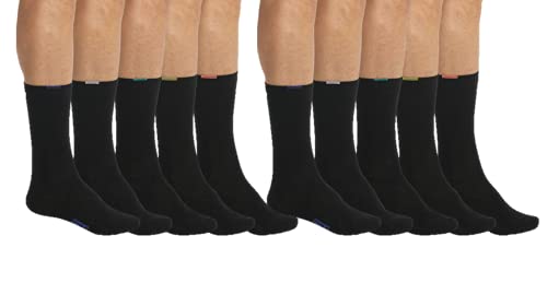 Dim Mi- chaussette Ecodim Lot De 10 Calcetines, Negro (Noir 0hz), 43/46 (Pack Hombre