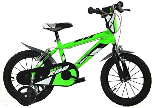 Dino Bikes 414U-R88 - Bicicleta Infantil Unisex de Acero, Multicolor, 35,56 cm (14"), 35,56 cm (13,8")
