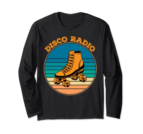 Disco Radio 70's 80's Vintage Roller Skating Discoteca Manga Larga