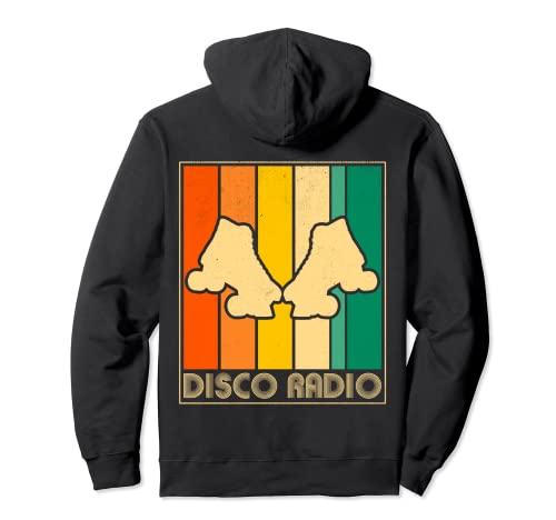 Disco Radio 70's 80's Vintage Roller Skating Discoteca Sudadera con Capucha