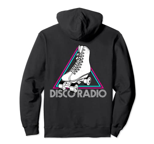 Disco Radio 70's 80's Vintage Roller Skating Discoteca Sudadera con Capucha