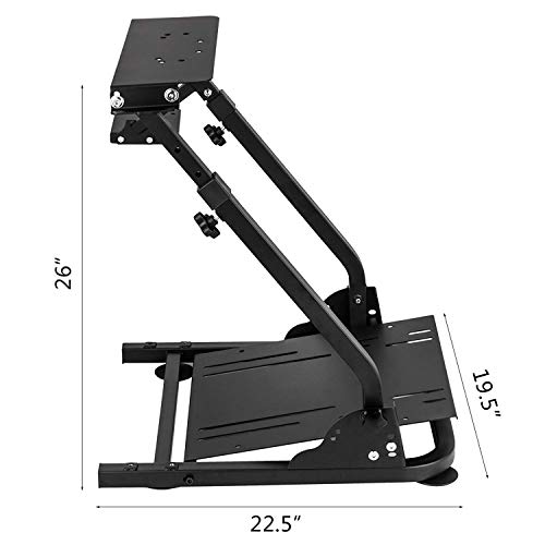 Dishot Soporte de rueda de carreras Pro Shifter Mount altura ajustable simulador de conducción cabina compatible con Logitech G25, G27, G29, G920 Gaming Cockpit