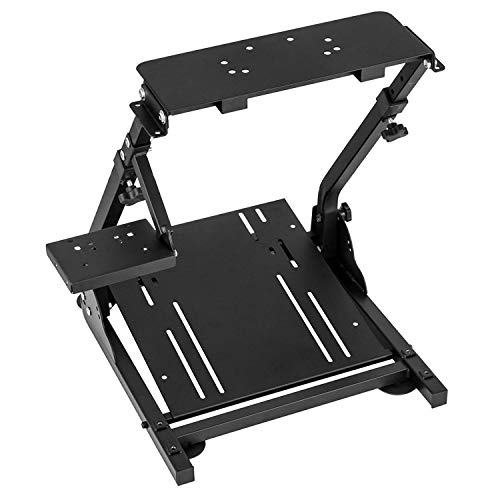 Dishot Soporte de rueda de carreras Pro Shifter Mount altura ajustable simulador de conducción cabina compatible con Logitech G25, G27, G29, G920 Gaming Cockpit