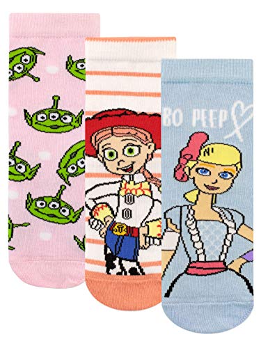 Disney Calcetines Paquete de 3 para Niñas Toy Story Multicolor 31-36