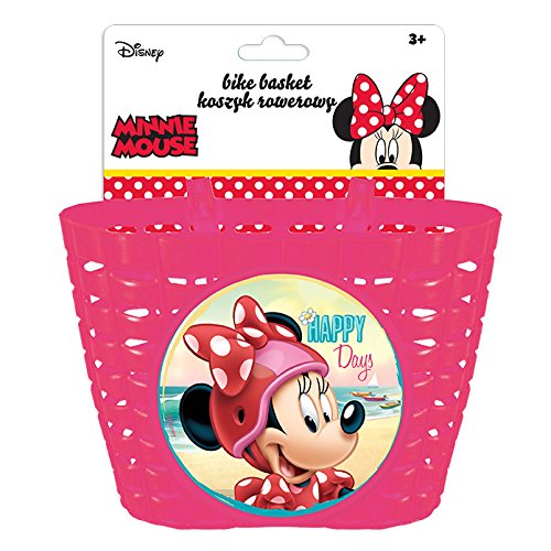 Disney Minnie Mouse Cesta para Bicicleta, Niñas, Multicolor, Small