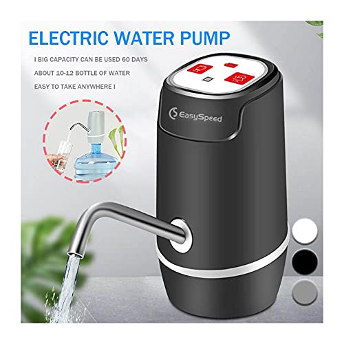 DISPENSADOR DE AGUA UNIVERSAL ELECTRICO CON FUNCION MEDIDOR AUTOSTOP USB 1200mAh con 2 ADAPTADORES, GRIFO BOMBA DOSIFICADOR AUTOMÁTICO PORTATIL PARA EXTRAER AGUA FRÍA DE BOTELLAS, GARRAFAS, BIDONES