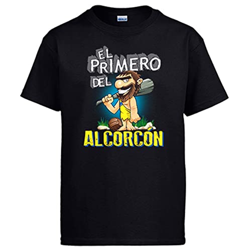 Diver Bebé Camiseta Frase el Primero del Alcorcón para hincha de su Equipo de fútbol - Negro, 5-6 años