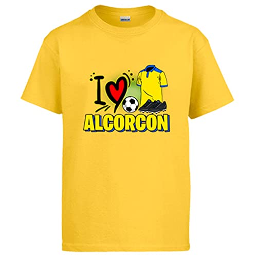 Diver Bebé Camiseta para Enamorado de su Equipo de fútbol de Alcorcón - Amarillo, M