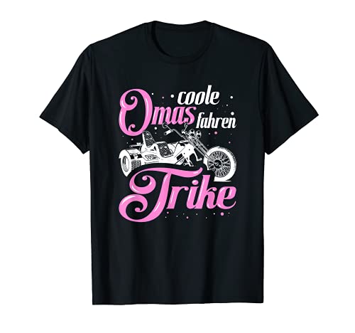 Divertido triciclo de motorista con texto en inglés "Omas" Camiseta