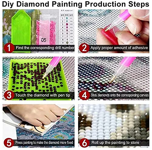 DIY Kits de pintura diamante 5D por Adultos/niños, Bicicleta de niña Diamond Painting dot completo cristal bordado punto de cruz mano Artesanía para decor de paredes del hogar Round Drill,40x40cm