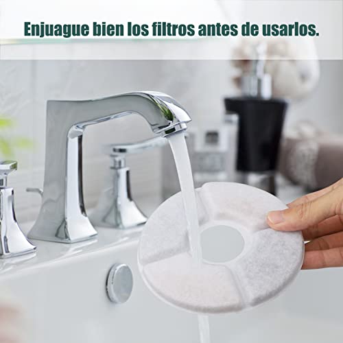 Diyife Filtros Fuente Gatos, [8 Paquetes] Filtros de Repuesto de Fuentes de Mascotas con Resina y Carbón Activo, 3 Filtros de Repuesto, 1.6-2.4L para Fuentes de Agua Automáticas para Gatos