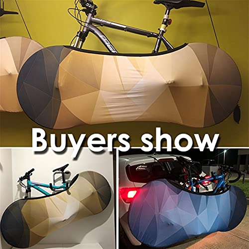 DJDEFK Funda para Bicicleta Cubierta de Polvo de Bicicleta Tela elástica Serie geométrica 26"-28" Bicicleta de Carretera Cubierta de Polvo Interior (Color : 11)