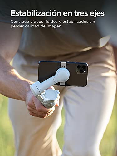 DJI OM 4 SE Estabilizador en tres ejes con trípode para smartphones, diseño magnético, plegable y portátil, ActiveTrack 3.0, modo Story, estabilizador para videoblogs y vídeos de YouTube y Tiktok