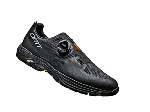 DMT TK1 Zapatillas de Ciclismo Enduro/Freeride, Unisex, Negro/Gris Oscuro, 41