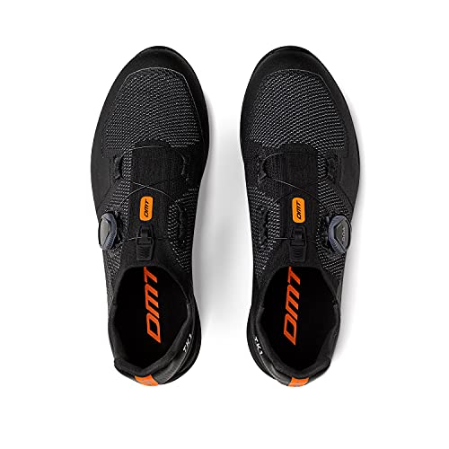 DMT TK1 Zapatillas de Ciclismo Enduro/Freeride, Unisex, Negro/Gris Oscuro, 41