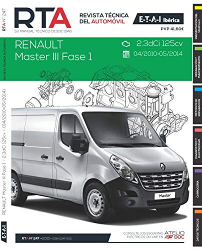 Documentación técnica RTA 247 RENAULT MASTER III FASE 1 (2010 -2015)