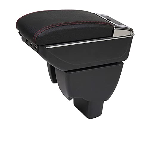 Doremifa Caja Reposabrazos Coche Multifunción para Hyundai Xcent Car Center Console USB De Almacenamiento con Portavasos Cenicero Accesorios Almacenamiento Interior Vehículo
