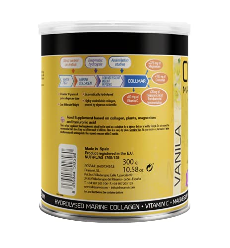 Drasanvi Collmar Colageno Magnesio + Acido Hialuronico + Curcuma 300 gr Vainilla