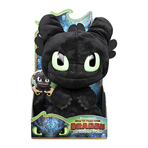 Dreamworks Dragons, Squeeze and Roar - Peluche sin Dientes de 28 cm con Sonidos