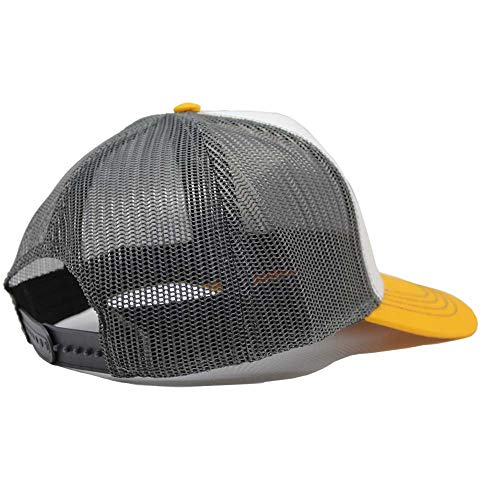 DRESSED IN MUSIC PLAY WITH ME Gorra Tipo Trucker Origins Beisbol Ajustable - Gorras de Hombre (Gris/Amarillo)