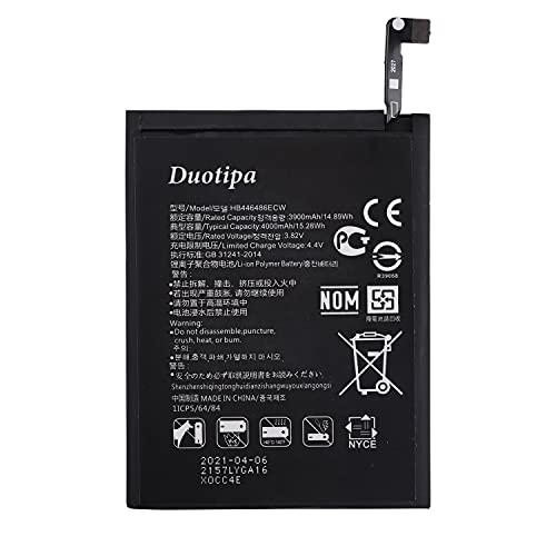 Duotipa Batería de repuesto HB446486ECW compatible con Huawei P Smart Z STK-LX P Smart Pro Y9S 2019 batería con herramientas