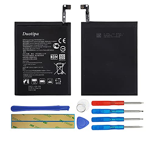 Duotipa Batería de repuesto HB446486ECW compatible con Huawei P Smart Z STK-LX P Smart Pro Y9S 2019 batería con herramientas