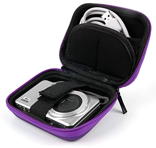 DURAGADGET Estuche Rígido Morado para Cámara Deportiva GoPro HERO7 Black, GoPro HERO7 Silver, GoPro HERO7 White