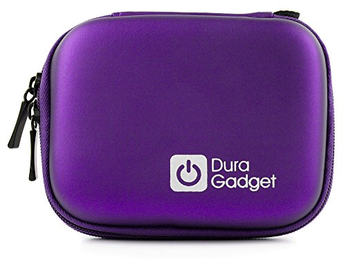 DURAGADGET Estuche Rígido Morado para Cámara Deportiva GoPro HERO7 Black, GoPro HERO7 Silver, GoPro HERO7 White