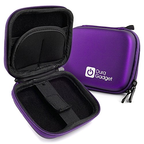 DURAGADGET Estuche Rígido Morado para Cámara Deportiva GoPro HERO7 Black, GoPro HERO7 Silver, GoPro HERO7 White