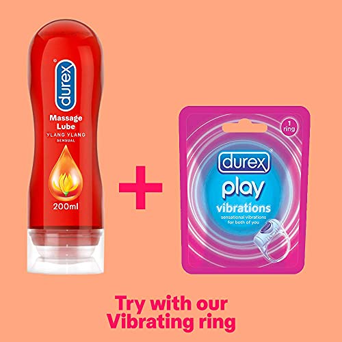 Durex Play Massage 2 en 1 Lubricante - 200 ml, Sensual (versión inglesa)