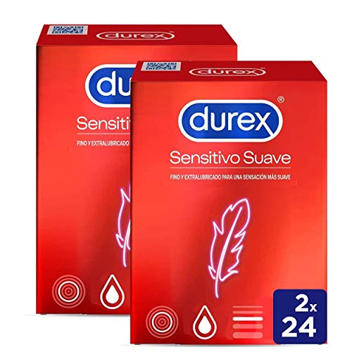 Durex Preservativos Ultrafinos Sensitivo Suave - 48 condones