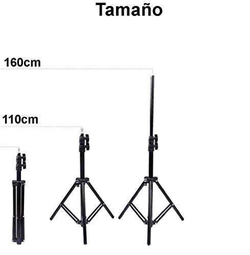 DUS Aro de Luz con Tripode LED Ring Light Anillo Luz para Maquillaje, Tiktok, Live Stream, Fotografia, Vlog