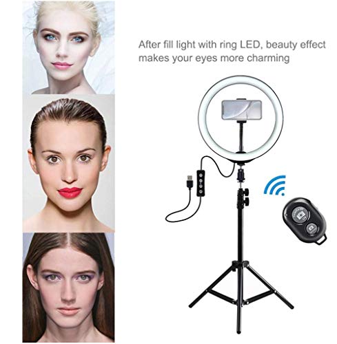 DUS Aro de Luz con Tripode LED Ring Light Anillo Luz para Maquillaje, Tiktok, Live Stream, Fotografia, Vlog