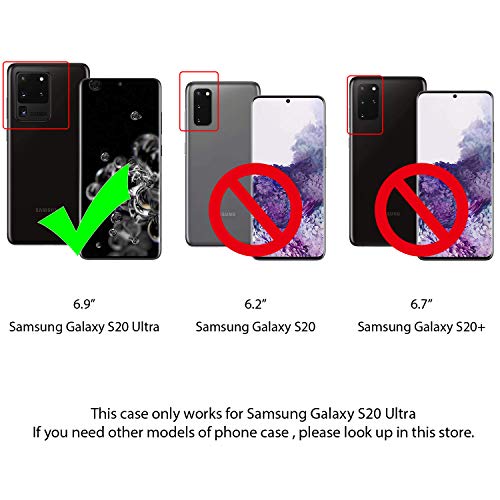 DUX DUCIS Funda para Samsung Galaxy S20 Ultra, Cuero Premium Cierre Magnético Flip Carcasa para Samsung Galaxy S20 Ultra (Negro)
