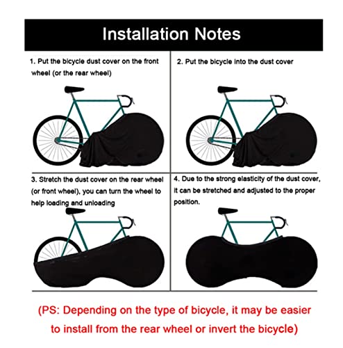 DZJUKD Serie de geometría Cubierta de Polvo de Bicicleta 26-28 Pulgadas Bicicleta de Carretera Bolsa de Polvo Interior Tela elástica Cubierta de Bicicleta de montaña (Color : B)