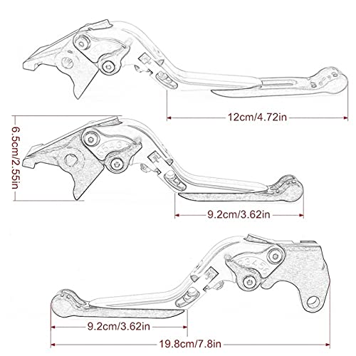 DZSLTC Conjunto De Freno Palanca Specialized Más Caliente para Benelli 752S 752 S 2019 Motocicleta Plegable Giratoria CNC Palanca De Embrague De Freno Mango TNT300 TNT600 2019 (Color : M)